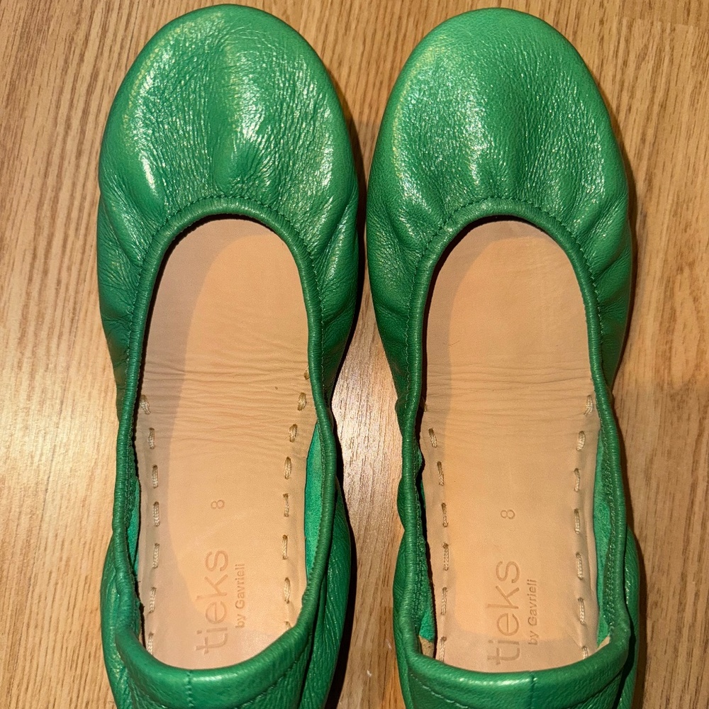 Tieks Green size 8
